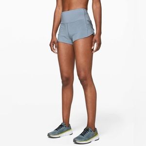EUC Lululemon Speed Up Short High-Rise *2.5" - Size 4, Blue Cast